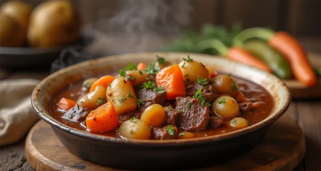 Beef Stew with Potatoes and Carrots