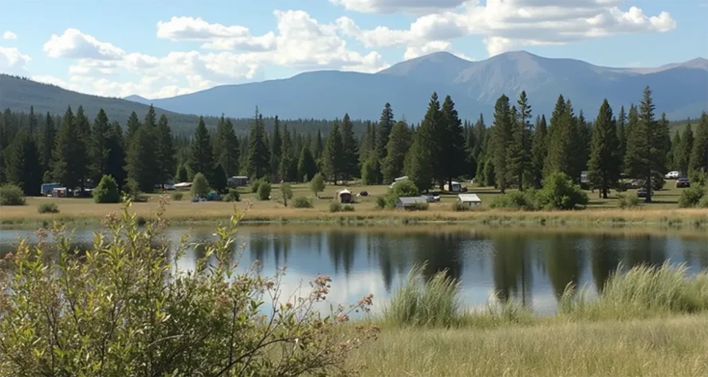 Yellowstone Madison Campground with picnic areas and family-friendly facilities.