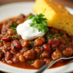 Vegetarian Chili with Cornbread