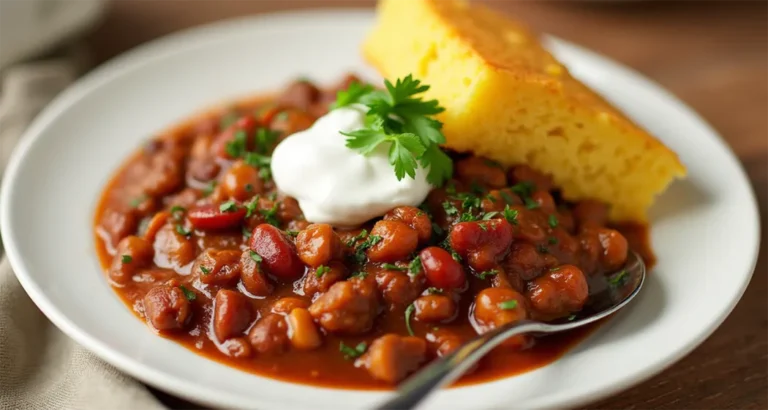 Vegetarian Chili with Cornbread